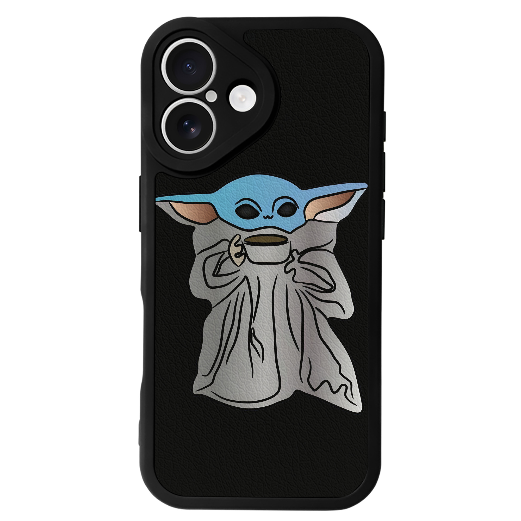 （画像用） スター・ウォーズ Star Wars 【iPhone 16シリーズ対応】シリコンスマホケース（レザー調） 材質：シリコン